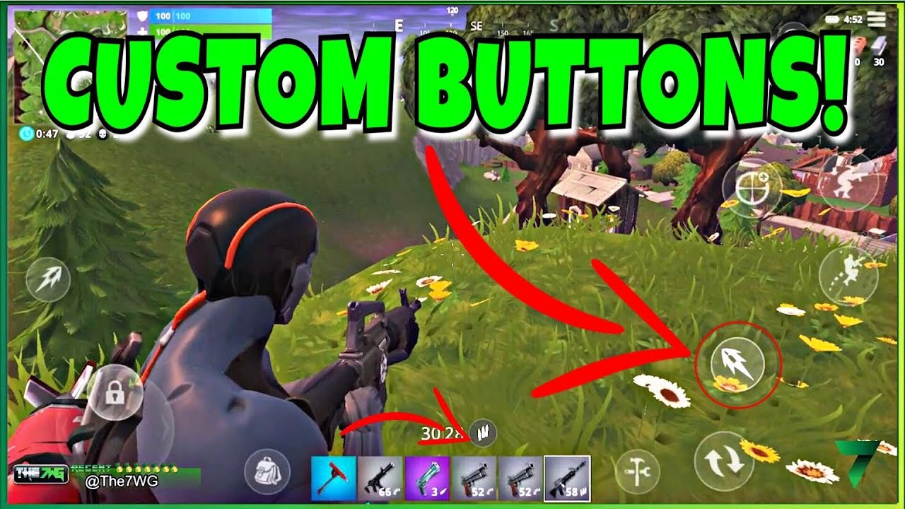 custom buttons in fortnite mobile new button added fortnite mobile - fortnite customizable hud