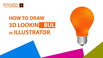 Making a 3d looking electric bulb with adobe illustrator /Learning Graphics Design