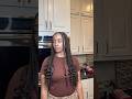 Large knotless braids on my beautiful client &amp; she didn’t even have to leave her home !
