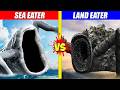 Land eater vs Sea eater ||Sea Eater vs Monsterverse Godzilla Earth, Zilla Fusion Battle Animation