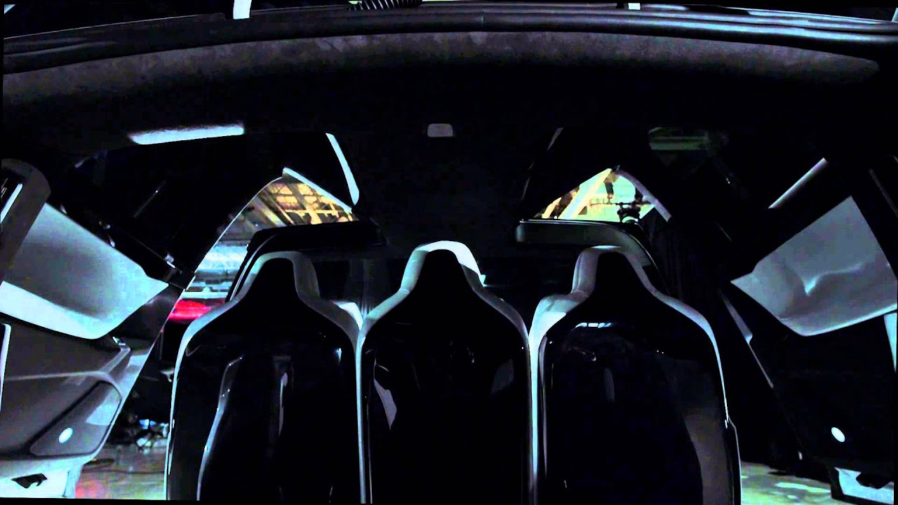 Tesla Model X Gullwing Doors YouTube