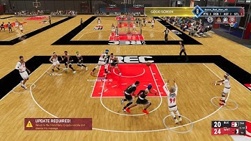NBA 2K22 - Bounce Pass Alley Oop in Rec