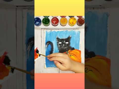 Черный кот и тыква