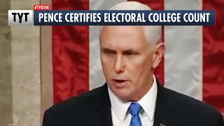 Mike Pence Declares Joe Biden Winner of 2020 Election After Electoral College Certification