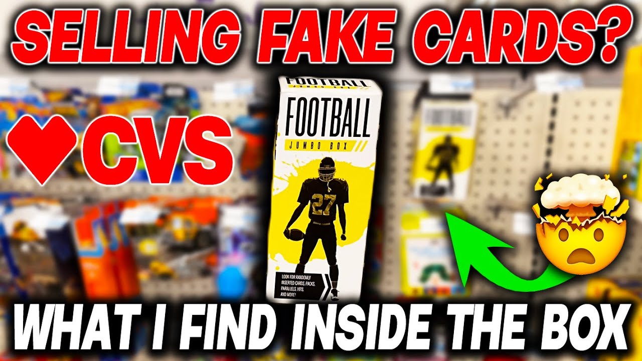 FAKE TRADING CARDS CVS TOY SECTION UNBOXING YouTube
