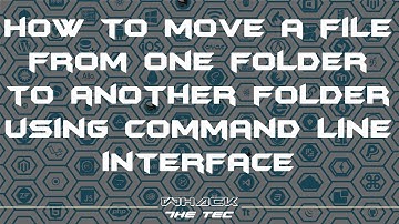How to move a file from one folder to another using command line interface