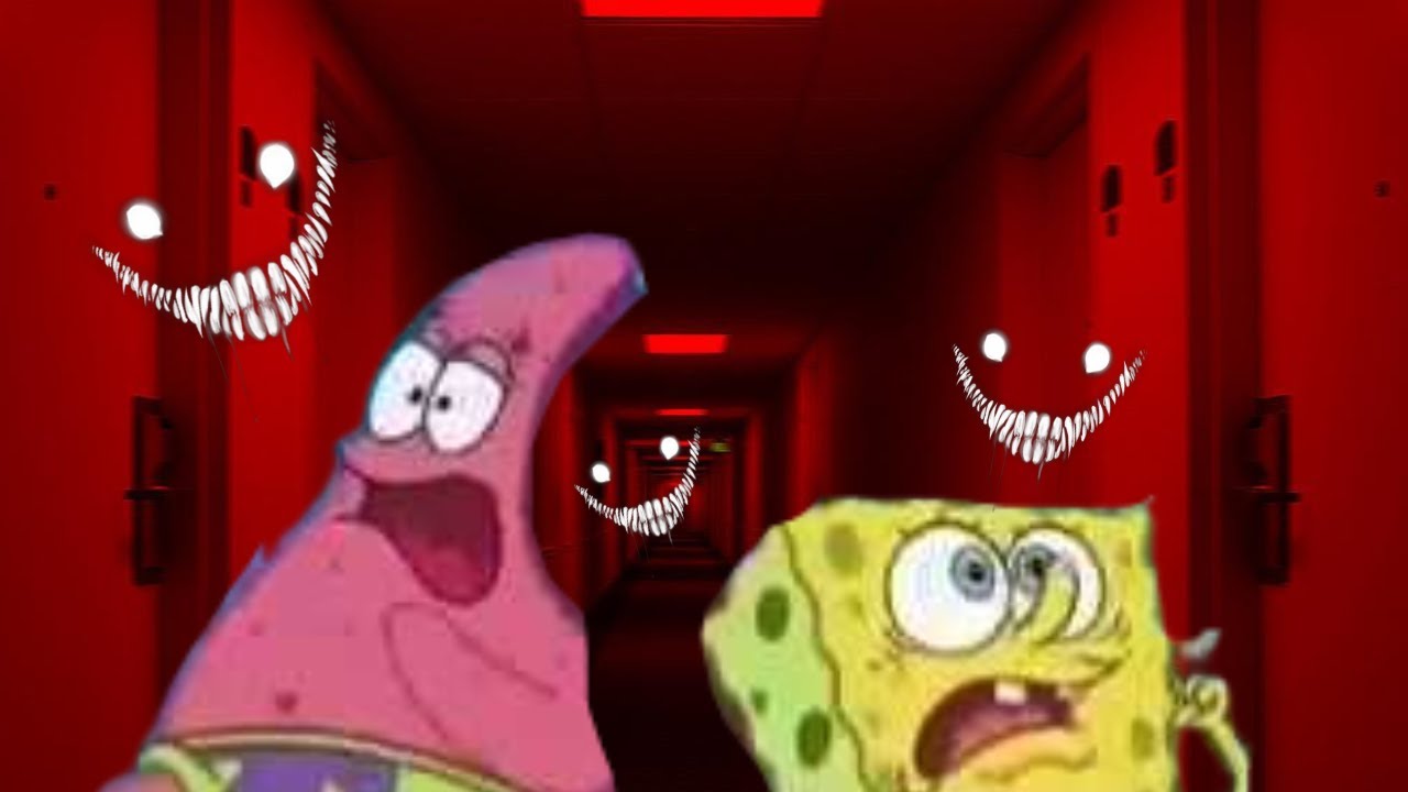 SpongeBob and Patrick noclipped into the Backrooms by RedKirb on