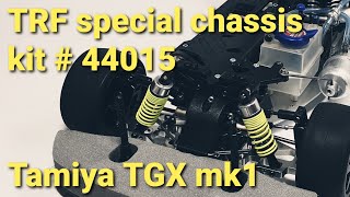 Tamiya TGX mk1, TRF special chassis kit #44015, Hopups galore!! W/ O.S Max 15, Vintage Nitro RC.