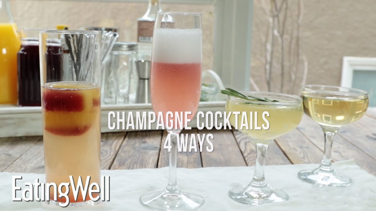 How to Make Champagne Cocktails 4 Ways YouTube