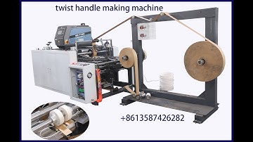 paper twist handle making machine by Zoewin with hot melt glule machhine xbs brand