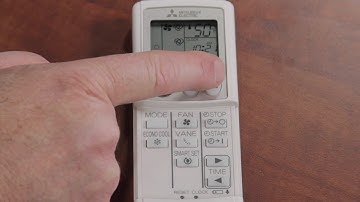 How to Use the Mitsubishi Ductless Remote - Simple Remote, Advanced Functions