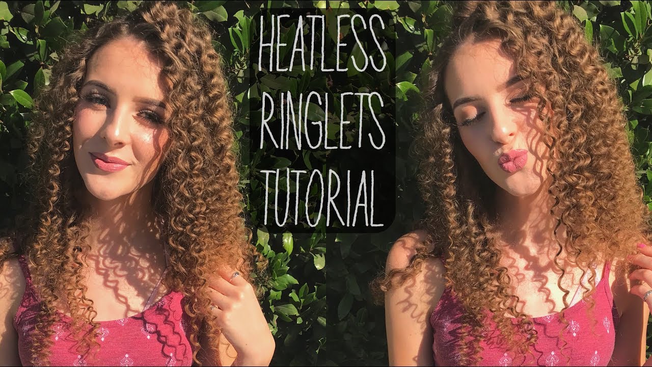 blue ringlets hair tips straight