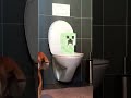 Creeper flushes himself #short #