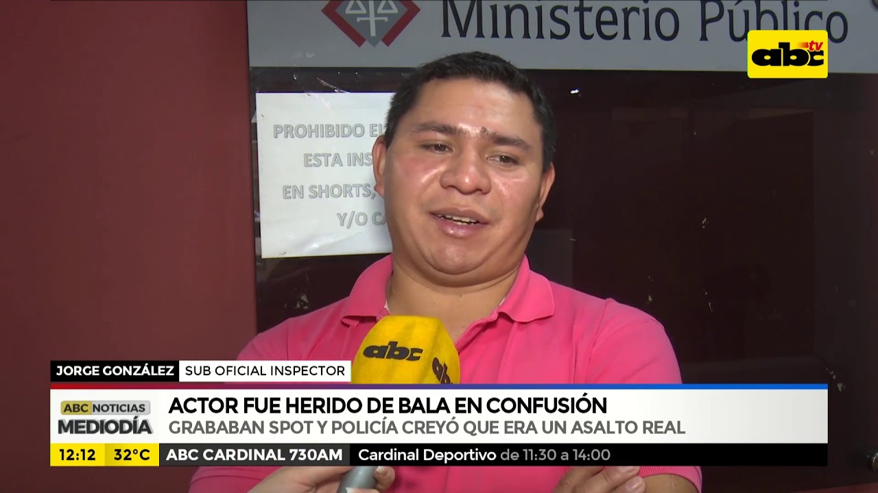 inseguridad ciudadana Actor fue herido de bala en confusión