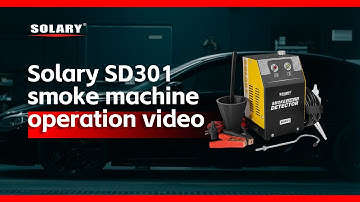 Solary SD301 automotive smoke machine leak detector operation video