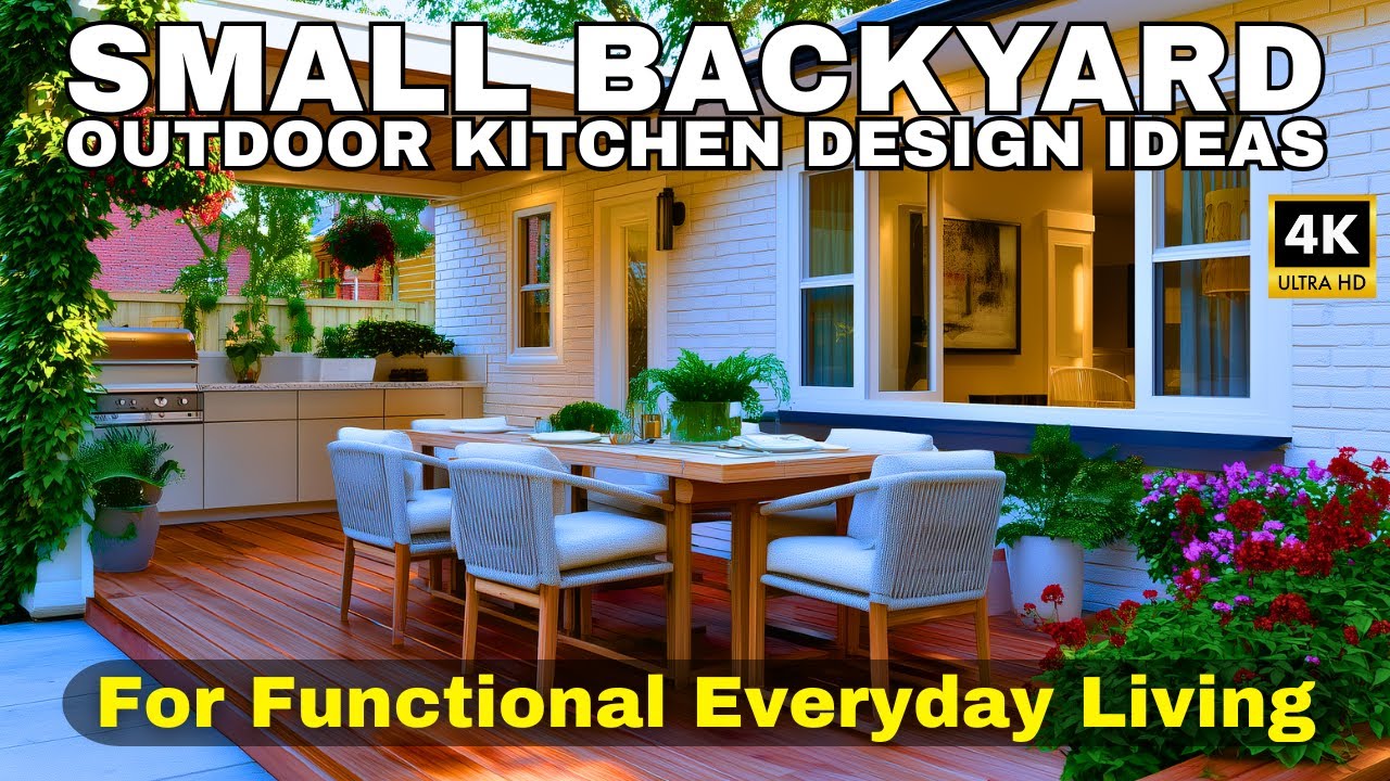 Small Backyard Outdoor Kitchen Design Ideas
