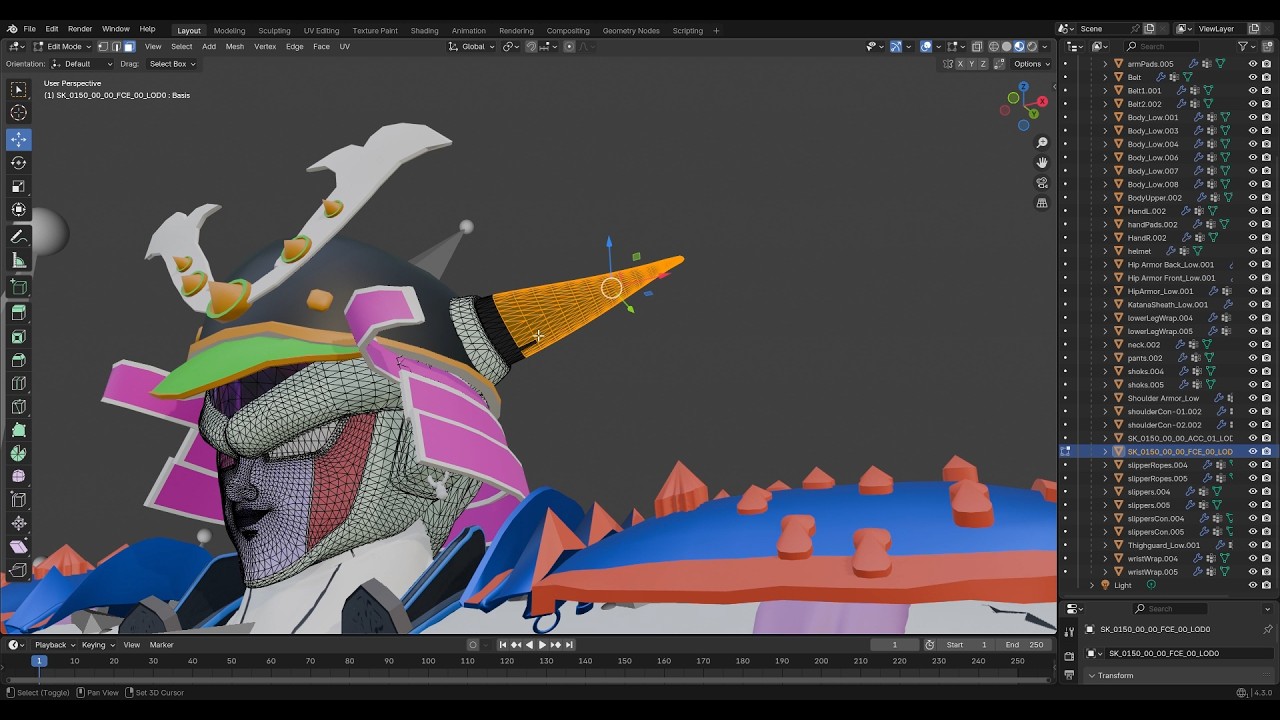 Behind the Scenes: Dragon Ball Samurai – Frieza’s Horn Slice (Blender + UE5)