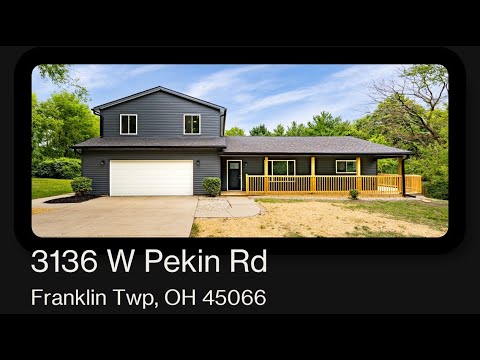 3136 W Pekin Rd, Franklin Twp, OH home video tour