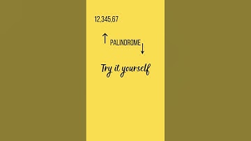 Math Magic #maths#palindrome
