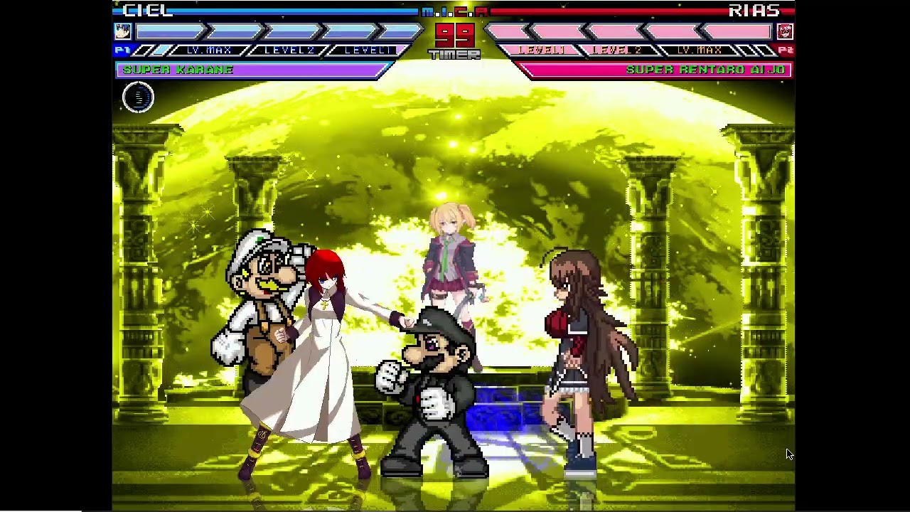 Karane MUGEN Battle #333: Ciel & Super Karane vs Rias Gremory & Super Rentaro Aijo