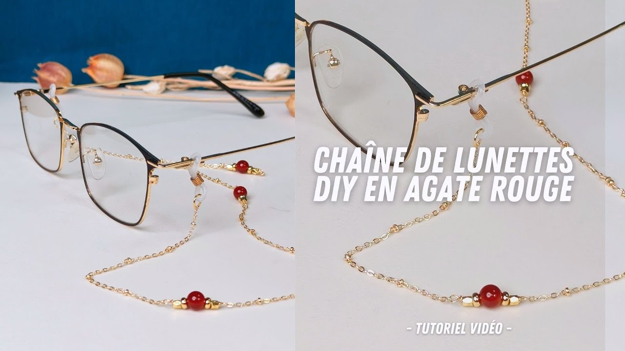 Chaine à lunettes Nature en perles en bois - LE PETIT CORDON