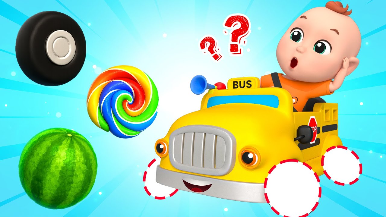 パパ📞助けて！バスが壊れちゃった🚌 | バスのタイヤ　クルクル| Wheels On The Bus | 子供の歌と童謡 | こどものうた | Pulka - 子どもの童謡