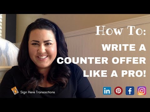 How To: Write A Counter Offer Like A Pro!