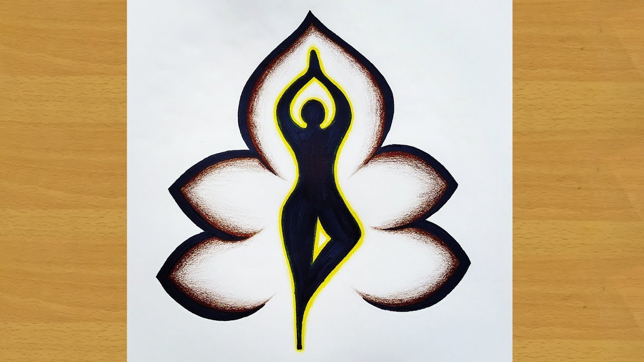 Easy and simple yoga drawing, Gali Gali Art