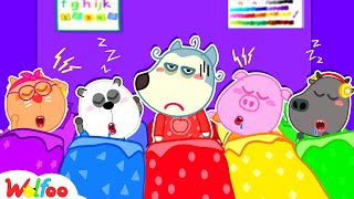 Wolfoo and Ten in the Bed in Slumber Party - Funny Stories for Kids | Wolfoo Family Kids Cartoon