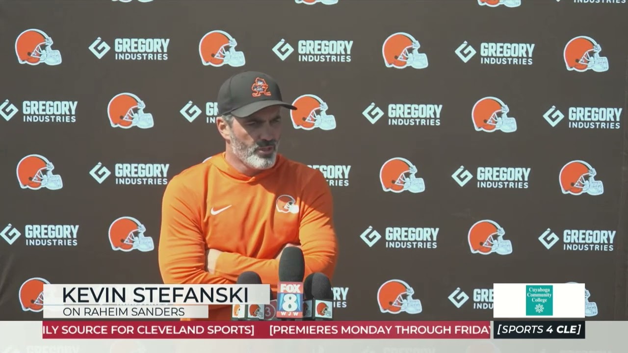 Kevin Stefanski on New Browns RB Raheim Sanders - Sports4CLE, 8/27/25