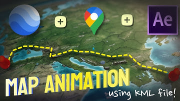 Easiest Map Animation:Map Animation Using KML File From Google Maps Using After Effects!