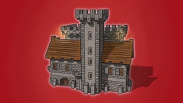 Minecraft: Build an Easy Medieval Castle Tutorial [Step by Step]