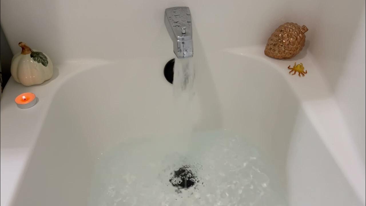 10 Hours Bathtub Filling ASMR not empty at start! YouTube