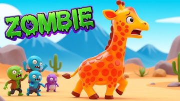 Animal Jelly A–Z: Funny Zombie Chase! | Cute 3D Jelly Animals for Kids