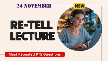 Retell Lecture PTE Speaking | Timer and Answers | Real Exam Questions November 2025