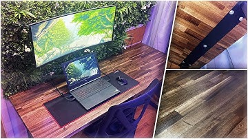 BUILDING A CUSTOM BUTCHER BLOCK DESK
