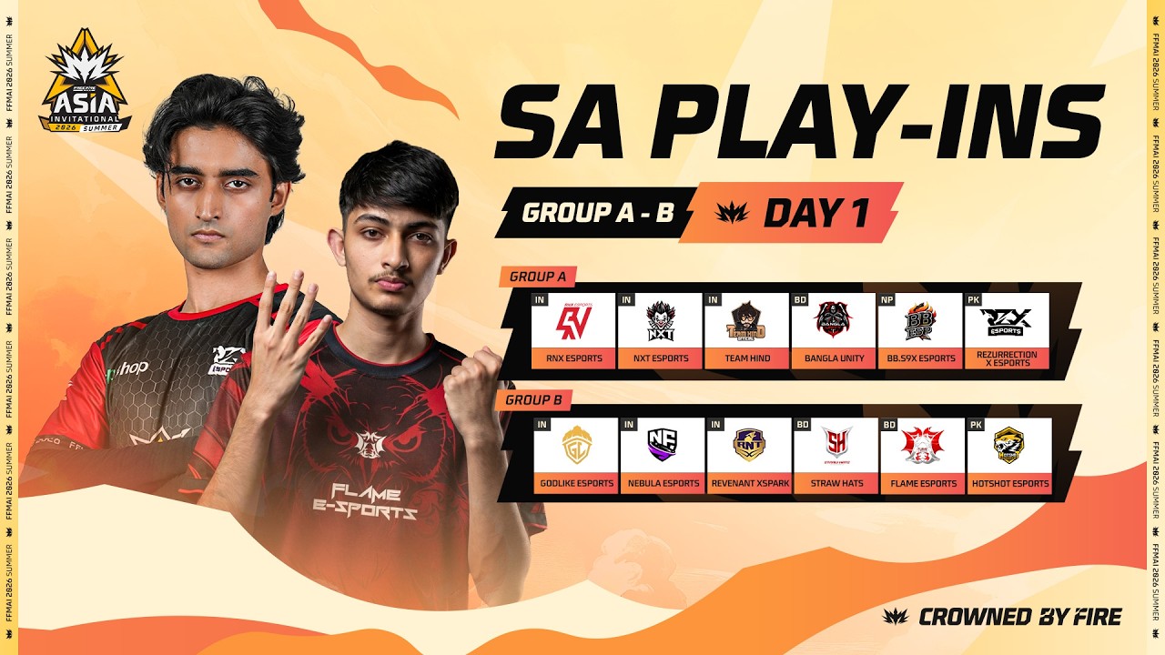 [UR] SA Play-ins Day 1 | FFMAI 2026 Summer | Garena Free Fire