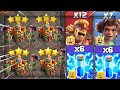 Th16 Super Barbarian Root Rider COMBO With Zap Best Th16 Ground 3 Star Attack Strategy clash of clan