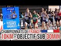 Championnats de france de 10 km  objectif 30min  20kmh  300km  le titre 