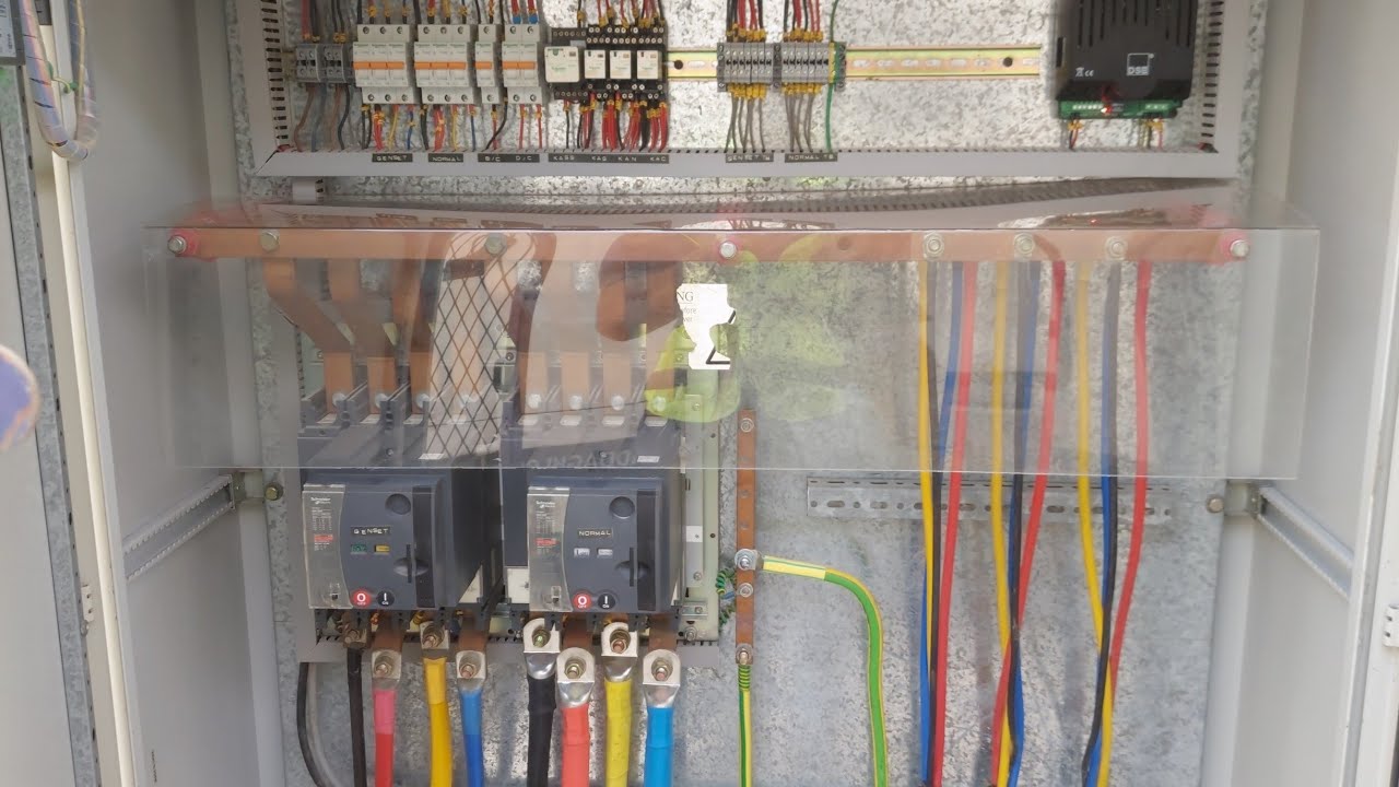 شرح ال ATS المدمجه مع اختبار حقيقي على الحمل explaining compact ATS on ...