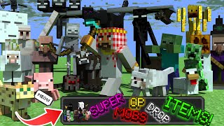 Minecraft But All Mobs Give OP Items