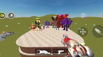 All Italian Brainrot VS Elite Cameraman Squid Game 3 | Gmod Nextbots Playground Mod Fight