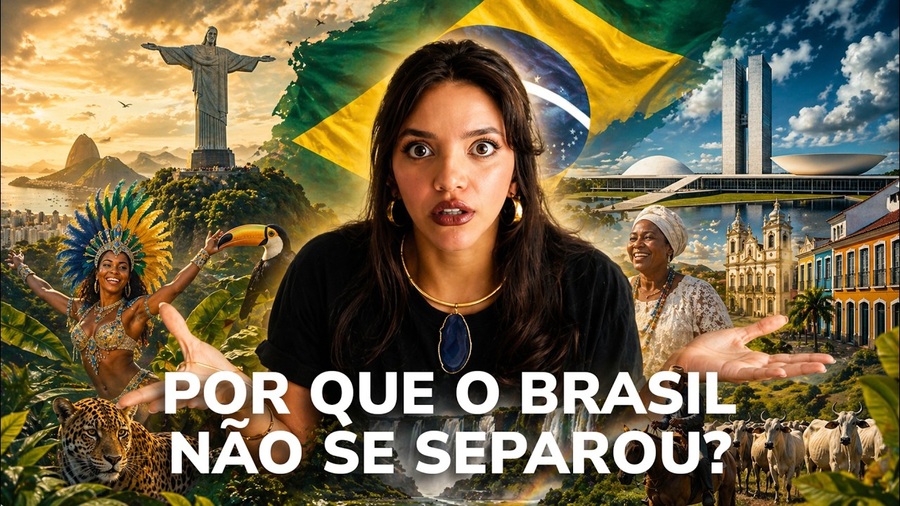 Pq o Brasil não se dividiu com a Independência igual a América Espanhola? (CAI NO ENEM)
