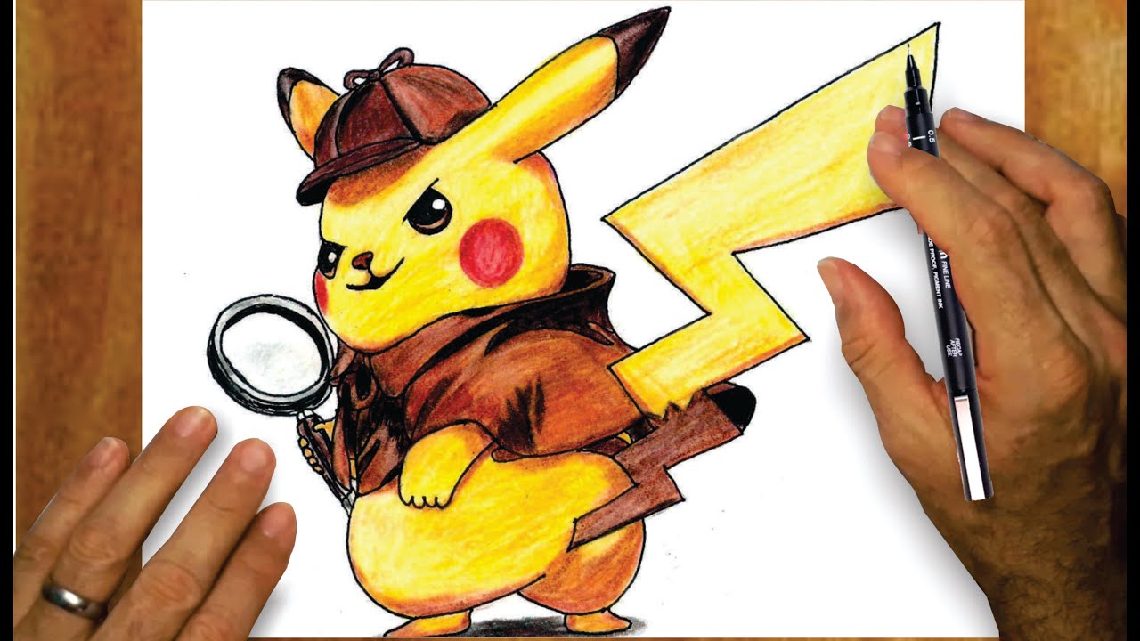 como desenhar o pikachu