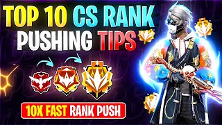 TOP 10 CS RANK PUSH TIPS AND TRICKS | CLASH SQUAD RANK TIPS AND TRICKS | WIN EVERY CS RANK