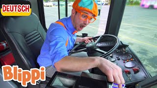 Blippi Deutsch  Blippi erkundet einen Bus | Abenteuer und Videos für Kinder