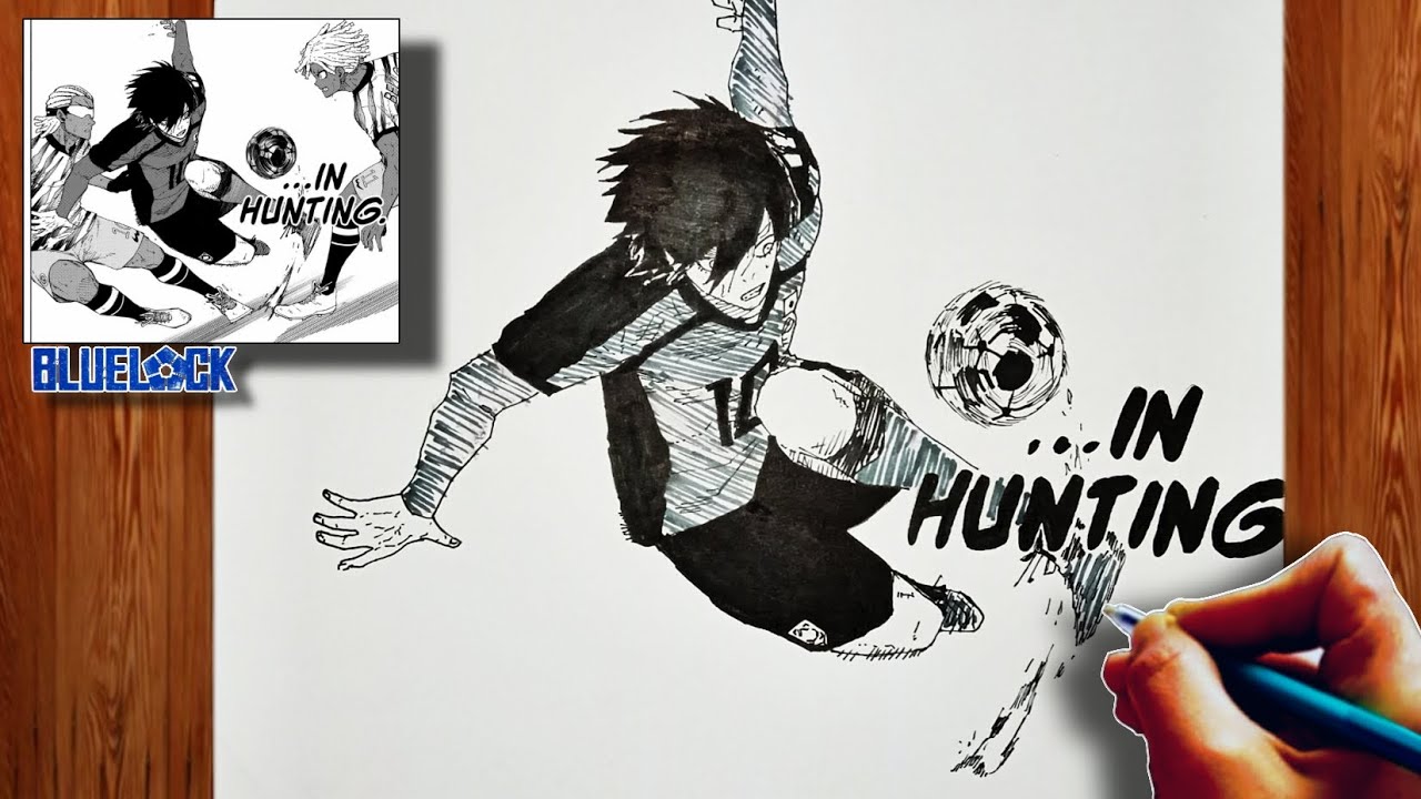 How to Draw Rin Itoshi, Chp 319 | Blue Lock | ブルーロック | Step-by-Step ...