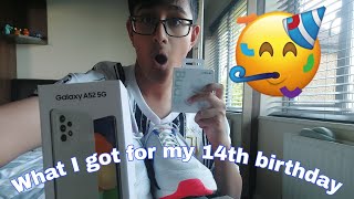WHAT I GOT FOR MY BIRTHDAY (14th birthday) POKEMON CARDS, NEW PHONE, NEW TRAINERS AND AIRPODS