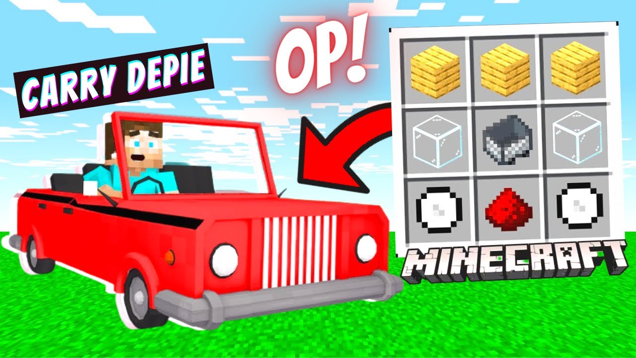 I Crafted A SUPER CAR In Minecraft 🔥🔥🔥... | Minecraft TikTok Hacks