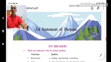 3.4 Statement of Purpose (part - 1)